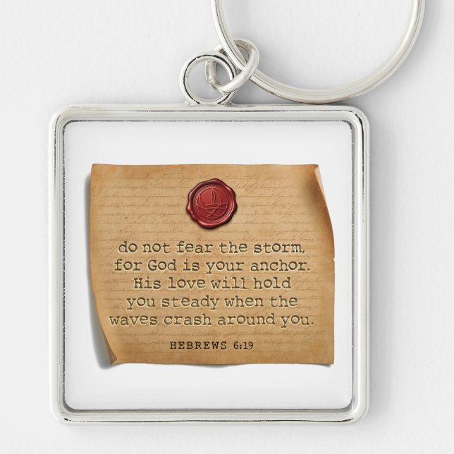 BIBLE VERSE - Hebrews 6:19 - Keychain (Front)