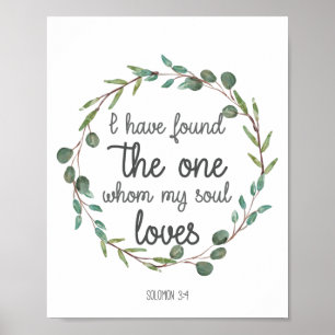 Bible Verse I Have Found the One Poster