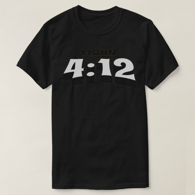 Bible verse I John T-Shirt (Design Front)