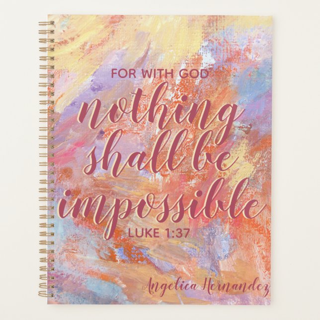 Bible Verse Inspirational Faith Planner (Front)