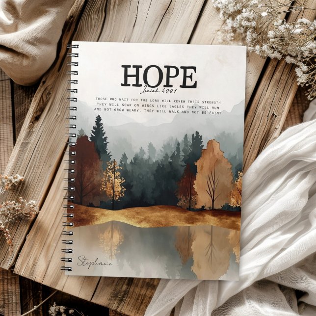  Bible Verse Isaiah 40:31 Landscape  Notebook (Creator Uploaded)