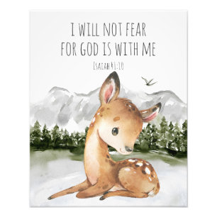 Bible Verse Isaiah 41:10 Photo Print