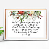 Bible verse Isaiah Christmas Poster