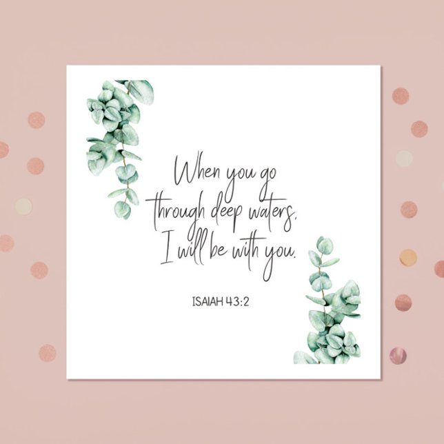 Bible verse Isaiah Square  Napkin (Creator Uploaded)