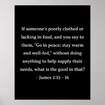 Bible Verse James 2:15 - 16