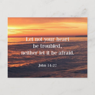 Bible verse, John 14 27 Postcard