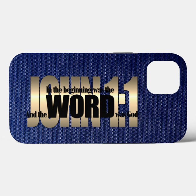 Bible Verse - John 1:1 Case-Mate iPhone Case (Back (Horizontal))