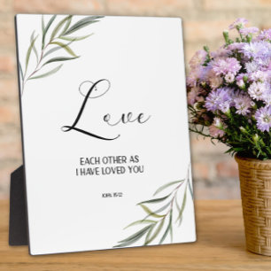 Bible verse John leaves scripture  Plaque
