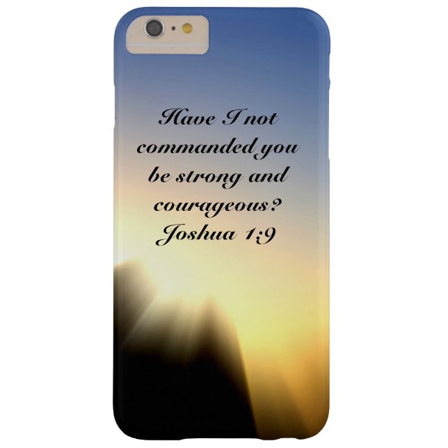 Bible Verse Joshua 1:9 Be Strong and Courageous Case-Mate iPhone Case (Back)