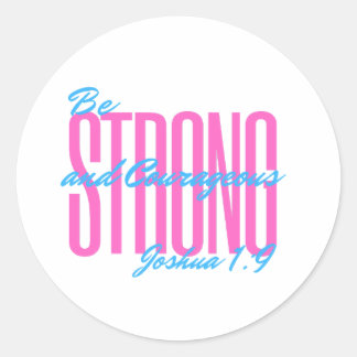 Bible Verse - Joshua 1:9 - Stickers & Labels