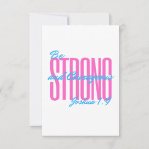 Bible verse Joshua 1:9 Thank You Card