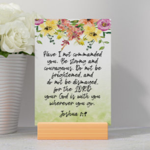  Bible Verse Joshua Card