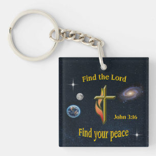 Bible verse key ring
