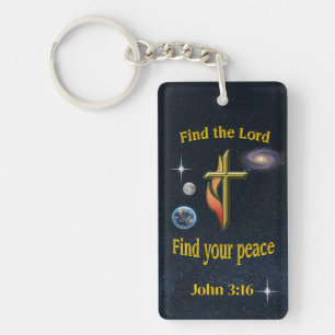 Bible verse key ring