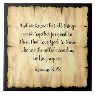 Bible Verse - Large Ceramic Tile