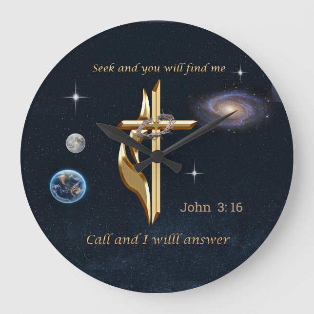 Bible verse large clock (Front)