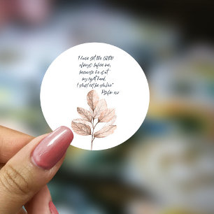 Bible Verse Lord Leafy  Classic Round Sticker