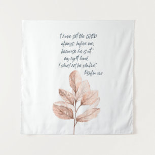 Bible verse Lord Psalm Leafy scripture  Tapestry