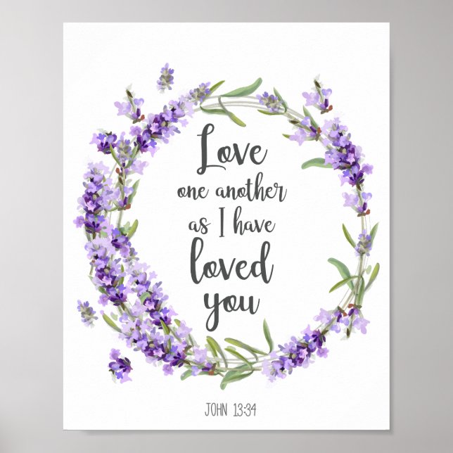 Bible Verse Love One Another Home Decor (Front)