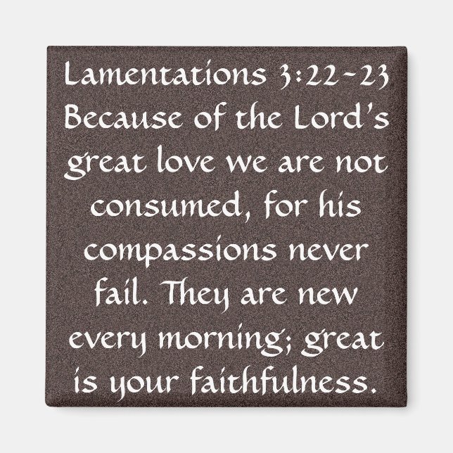 Bible verse magnet (Front)