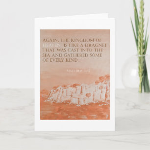 Bible Verse: Matthew 13:47 Pedagogygreetings Card