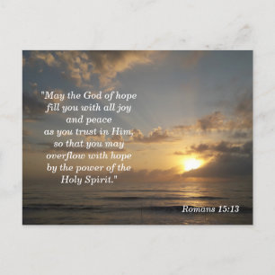 Bible Verse Memory Card Romans 15:13