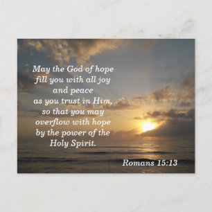 Bible Verse Memory Card Romans 15:13