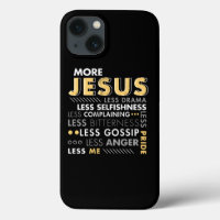 Bible Verse More Jesus Less Me Religious Gift Prin