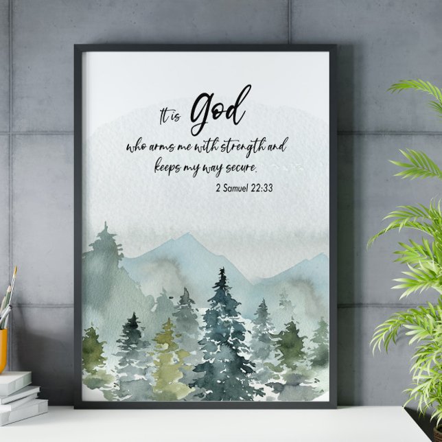 Bible verse mountain scripture poster (Creator Uploaded)