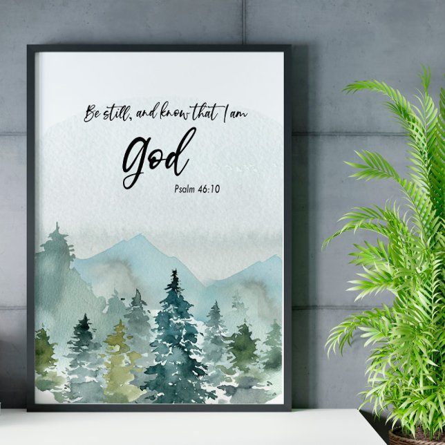 Bible verse mountain scripture poster (Creator Uploaded)