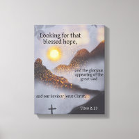 Bible Verse Mountain Sun Bokeh