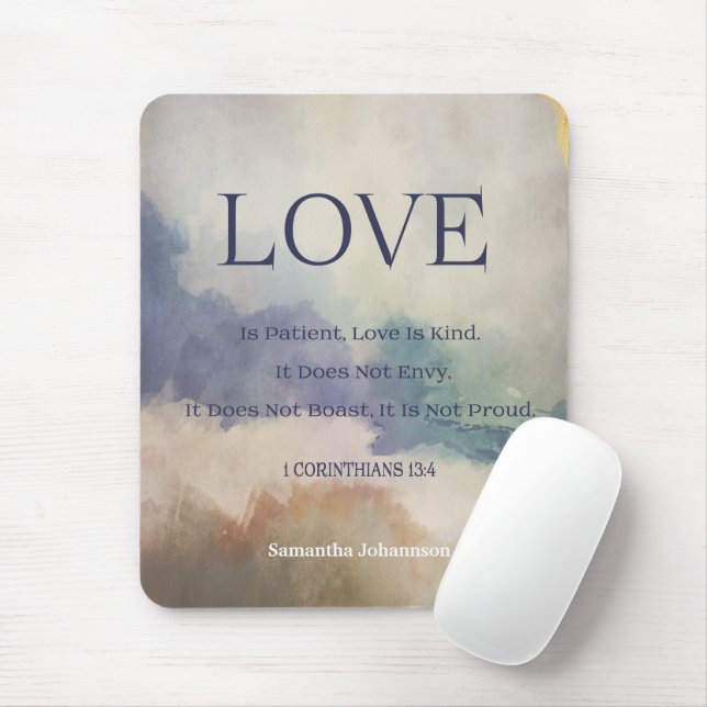 Bible Verse Mouse Pad (With Mouse)