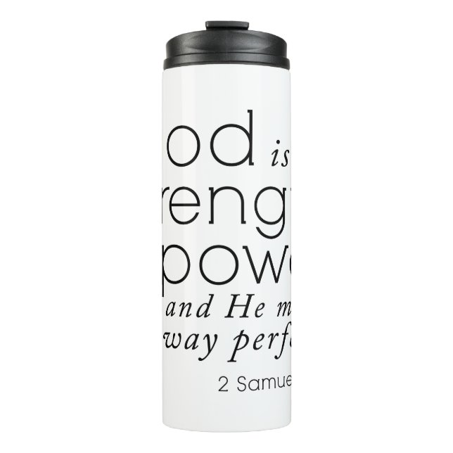 Bible verse mug God is my Strength Christian gift (Front)