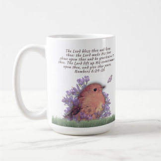 Bible verse mug with nature art- Coffee mug 