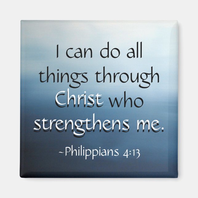 Bible Verse Ocean Air Magnet (Front)