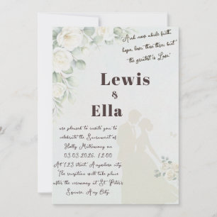 Bible verse Orthodox Wedding Invitation