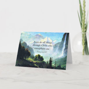 Bible verse, Phil 4:13, I can do all things, Card