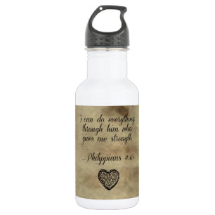 Bible Verse Philippians 4:13 532 Ml Water Bottle