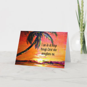Bible verse, Philippians 4:13, Card