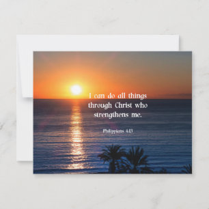 Bible verse, Philippians 4:13 Card