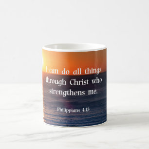 Bible verse, Philippians 4:13, Coffee Mug