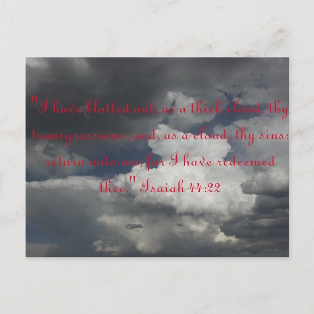 Bible Verse Postcard (Front)