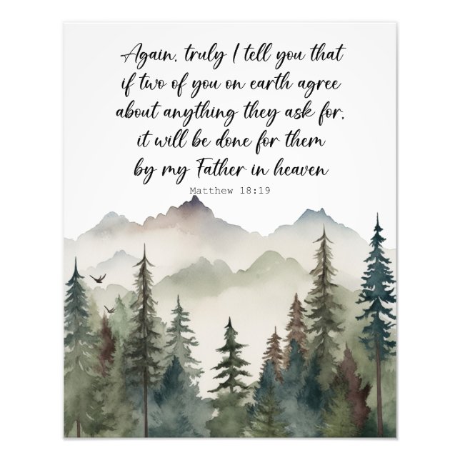 Bible Verse Poster Matthew 18 (Front)