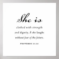 Bible Verse Proverbs 31:25 