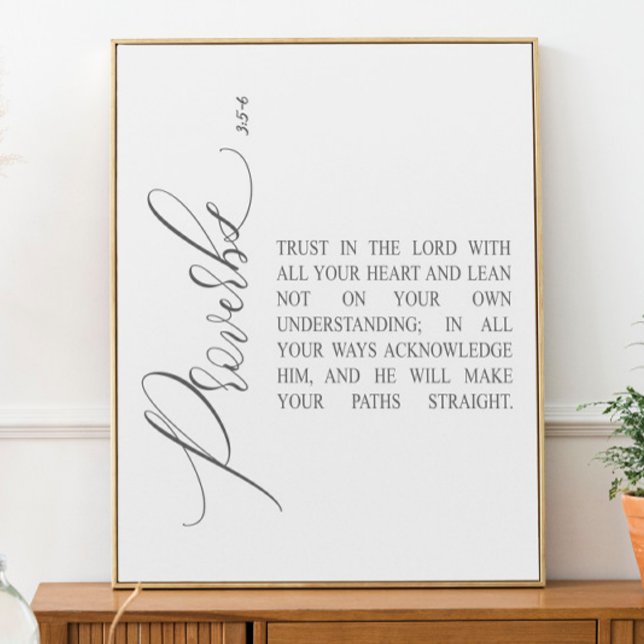 Bible verse Proverbs scripture Poster (Creator Uploaded)
