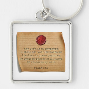 BIBLE VERSE - Psalm 23:1 - Keychain