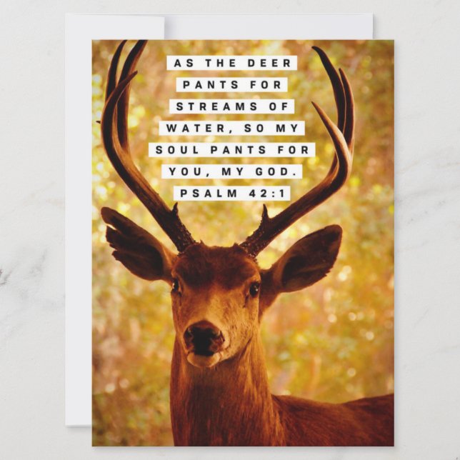 Bible Verse - Psalm 42:1 (Front)