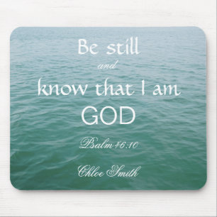 Bible Verse Psalm 46:10 Mouse Mat