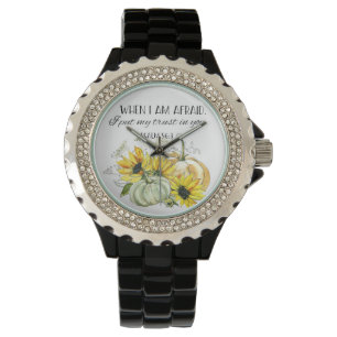 Bible Verse Psalm Sunflower  Watch