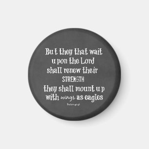 Bible Verse: Renew Strength, Wings as Eagles  Magnet